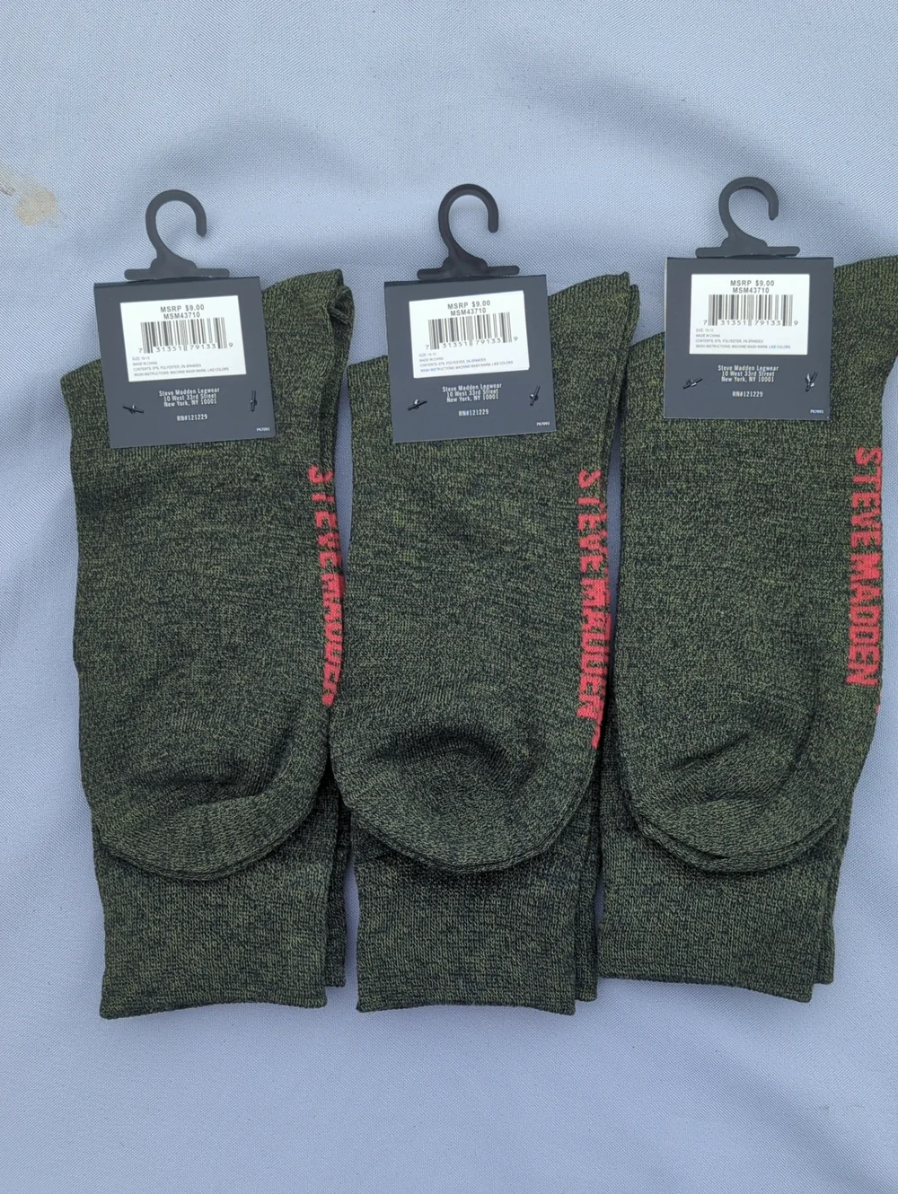 3PAIR BUNDLE + STEVE MADDEN CREW SOCKS